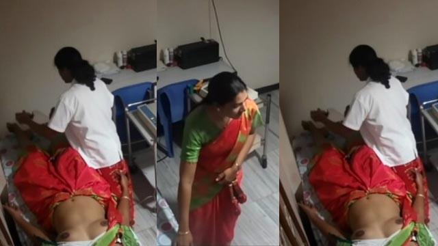 Hot Telugu Aunty BigAss Show Nurse – Clinic Secretly Captured