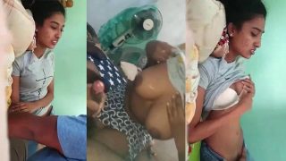 Desi Sexy Girl’s Painful Riding Sex by Tuitor
